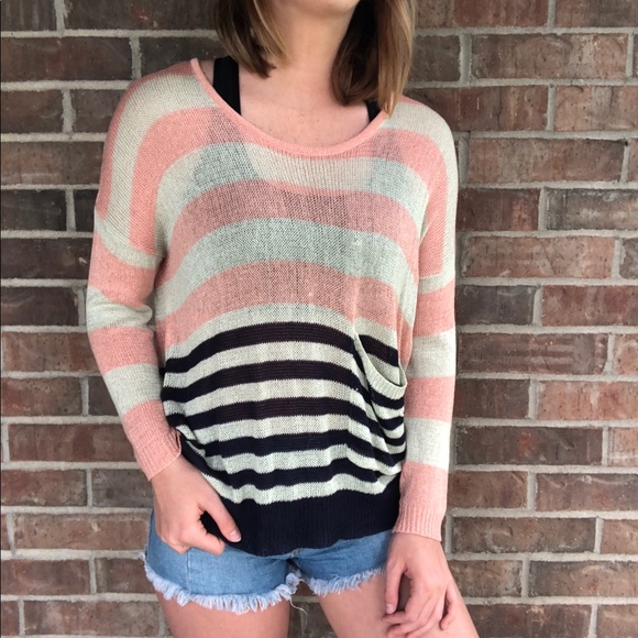 Cecico Striped Lightweight Sweater - Picture 4 of 6